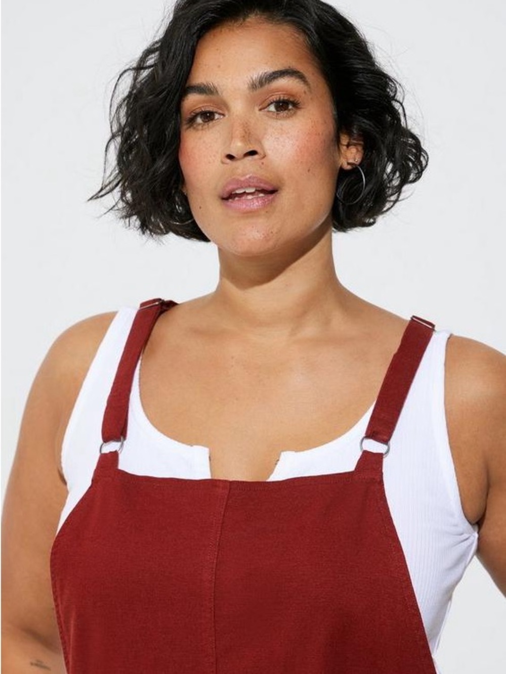torrid Rust Red Short Overalls - Picture 3 of 11